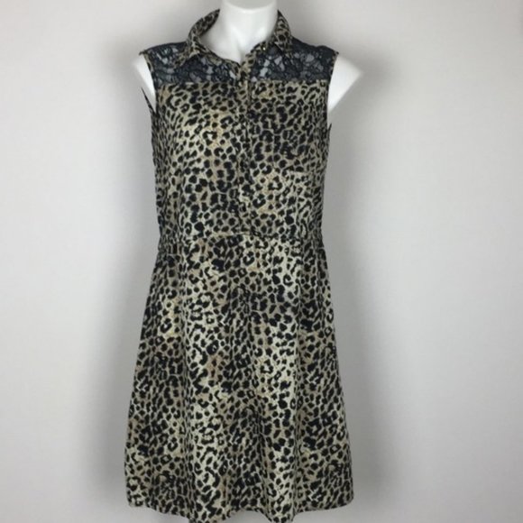 Speed Control New York Leopard Print Dress w/ Lace - Picture 7 of 8